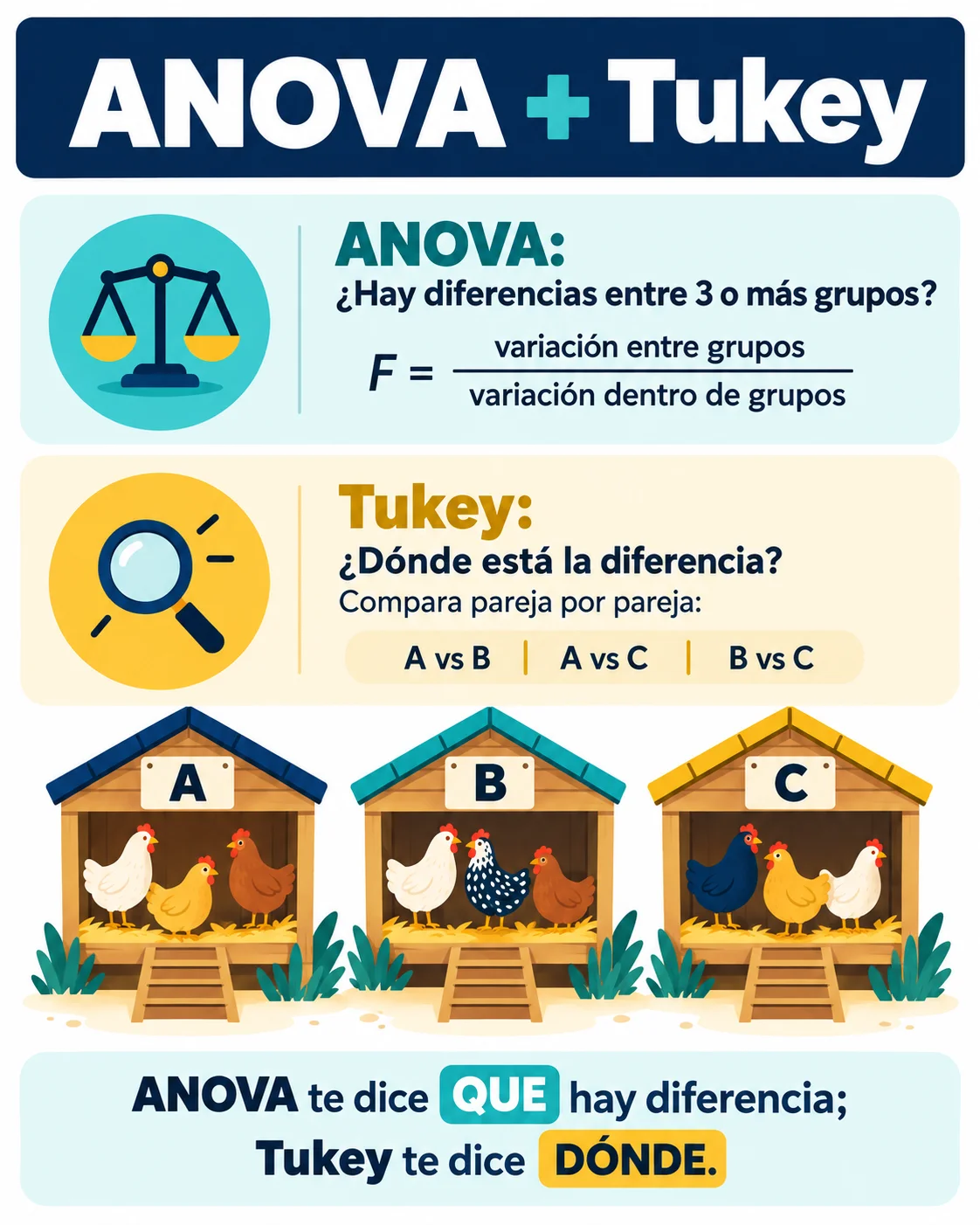 ANOVA + Tukey